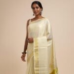 Kaddi Border Tissue Saree